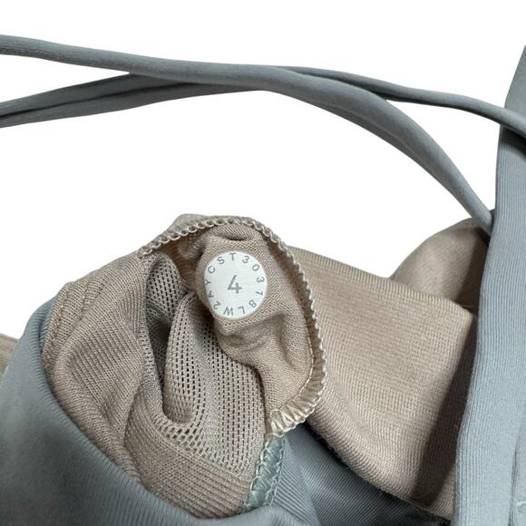 LULULEMON Wrap Energy Bra in Misty Moss Green Size 4 Womens Luxtreme #W2AYCS - Picture 4 of 8